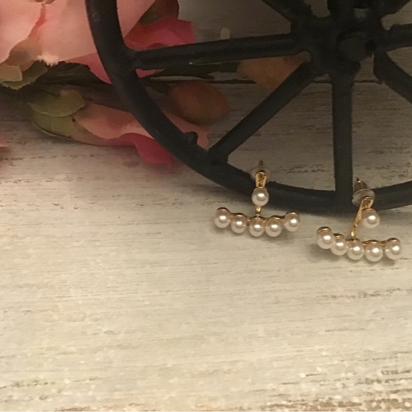 Pearl Jacket Earrings - Picture 6 of 7